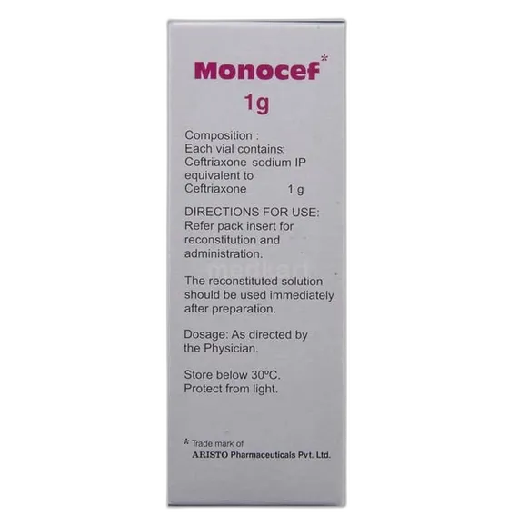 monocef injection 1 gm
